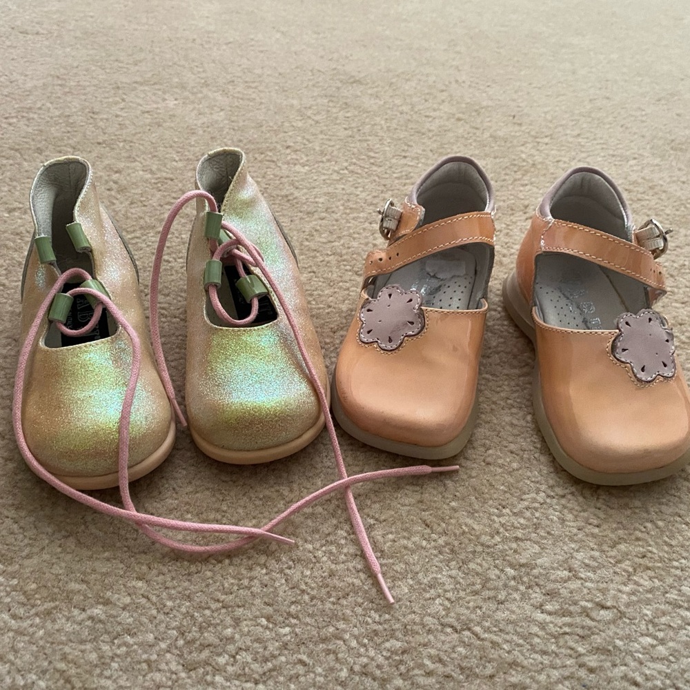 Tabu toddler shoes made in Italy - 2 pairs